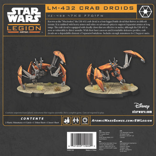 PRE ORDER: Star Wars Legion - LM-432 Crab Droid Unit