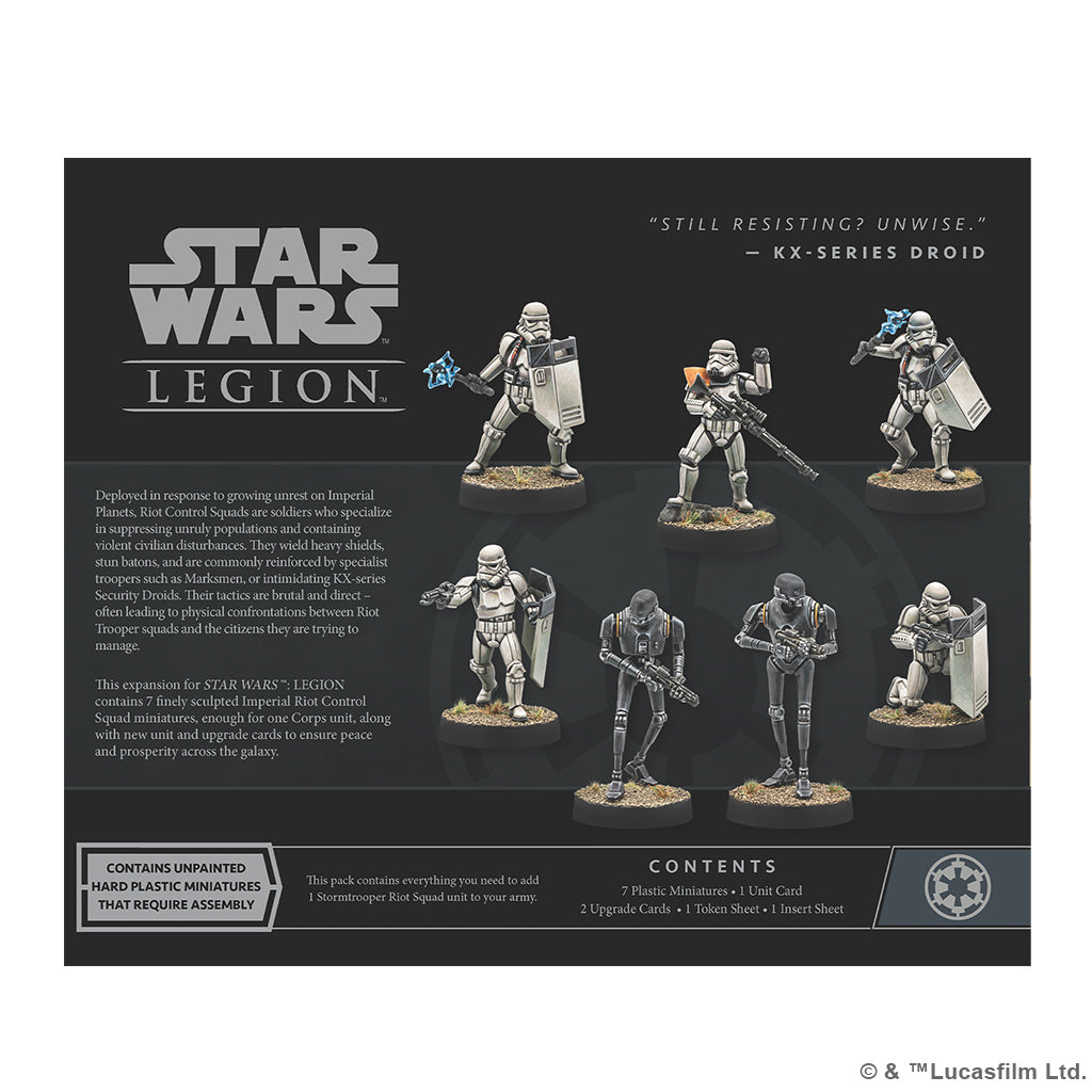 PRE ORDER: Star Wars Legion - Imperial Riot Control Squad Unit Expansion